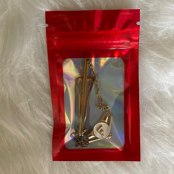 Vintage Tie Bar Drop Chain “Letter F” - Picture 4 of 5